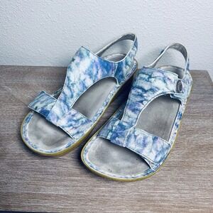 Alegria Womens Sandals Sz 10 EU 40 Kendra Impressionista KEN-298 Blue Watercolor
